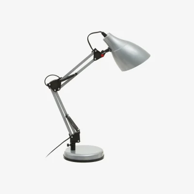The Range Finley Silver Desk Lamp - Silver