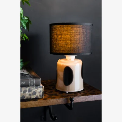 Rockett St George Spotted Glass Rechargeable Table Lamp