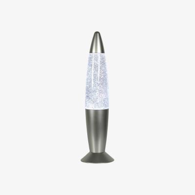 The Range Rizzo RGB Colour Changing LED Glitter Lamp Desk Table Light - Silver