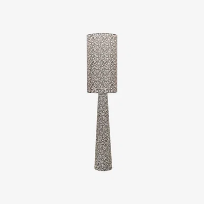 The Range Bertie Leopard Print Fabric Midi Floor Lamp with LED Bulb - Brown