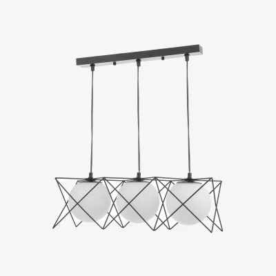 The Range Dreyson 3 Light Bar Pendant Matt Black