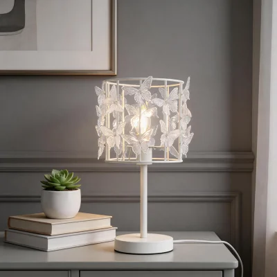 The Range Zoe Butterfly Table Lamp - White