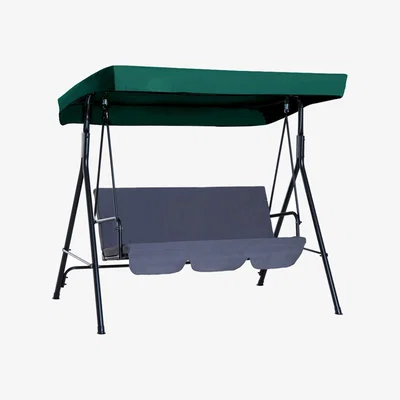 The Range Replacement Hammock Canvas Canopy Cover - Green / 3 Seater