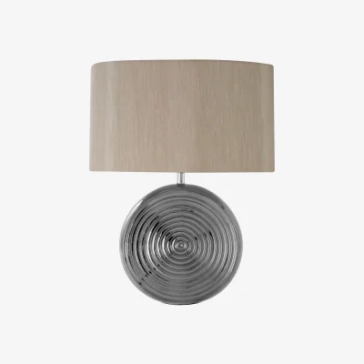 The Range Jessica Silver Ceramic Table Lamp - Silver