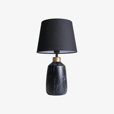 The Range Selma Marble Effect Table Lamp - Black  / 26.5cm
