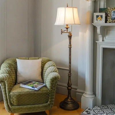 The Range Gibson Floor Lamp Brown - Brown