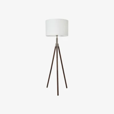 The Range Colson Wooden Tripod Floor Lamp - Natural