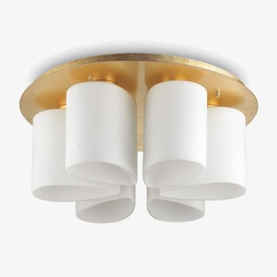 The Range Daisy Indoor 6 Lights Flush Ceiling Lamp - Gold