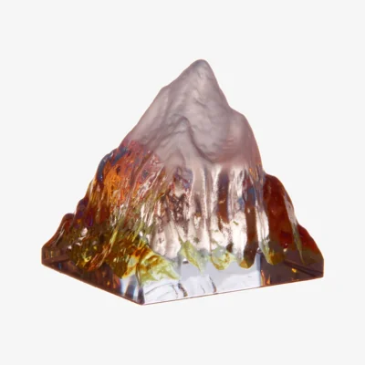 The Range Ice Mountain Crystal Lamp, Vibrant Light Display - Brown