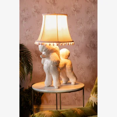 Rockett St George Pink Poodle Table Lamp