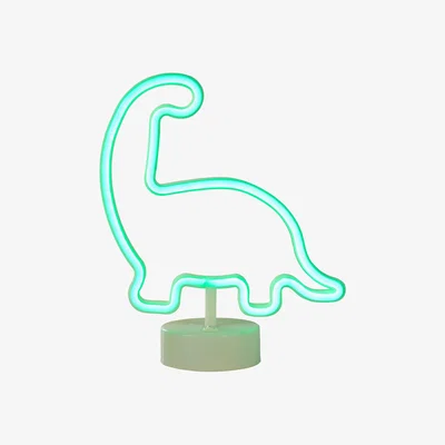 The Range Glow Dinosaur Neon Table Lamp - Green