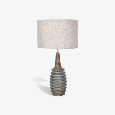 The Range Harbor Twist Table Lamp - Blue