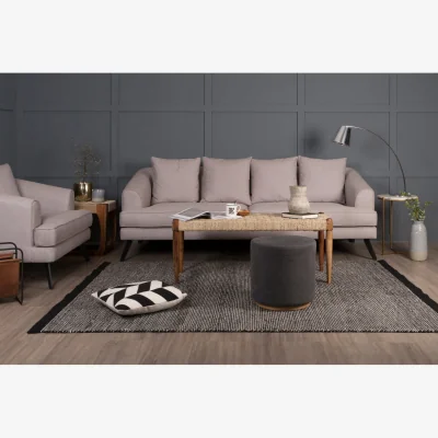 The Range Sison Chrome Table Lamp with PVC Shade - Silver