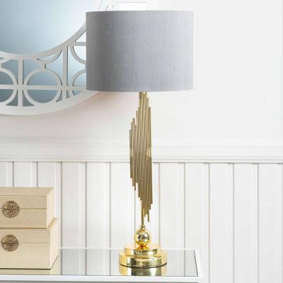 The Range Luxury Table-Lamp for Bedroom - Gold and Grey