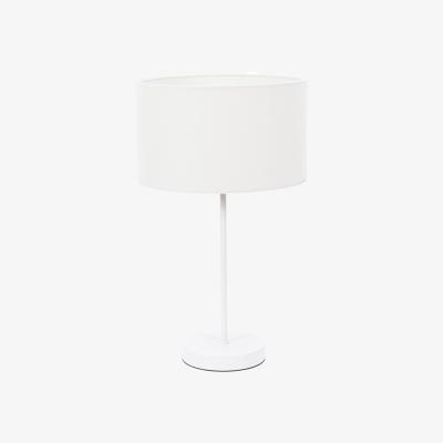 The Range Charlie White Table Lamp Drum Shade - White / Bulb Not Included