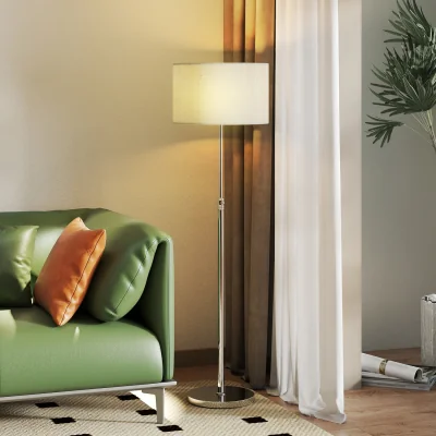 The Range HOMCOM Dimmable Floor Lamp with Remote Control B31-625V70SR - Silver
