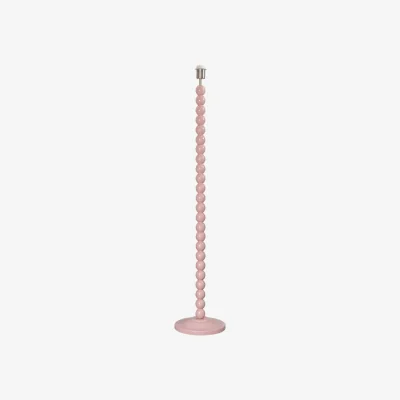 The Range Bobbins Wooden Floor Lamp Base - Rose Pink