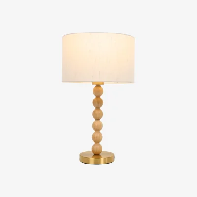 The Range Ellis Wood Effect Table Lamp - Natural