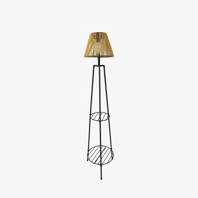 The Range Solar Carson Floor Lamp - Black and Neutral