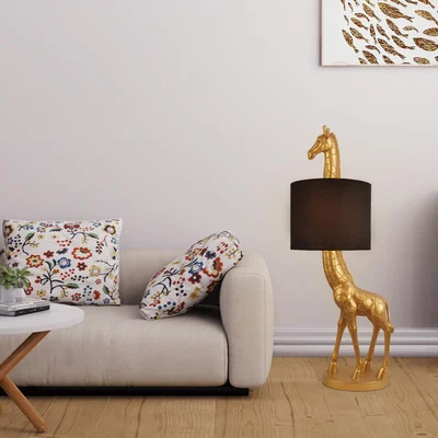 The Range Giraffe Floor Lamp - Black and Gold