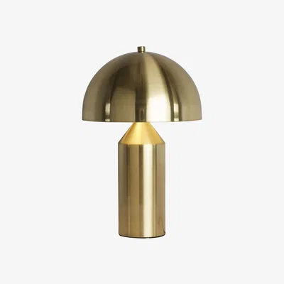 The Range Satin Brass Dome Table Lamp  - Brass