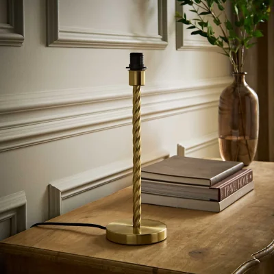 The Range Maura Twisted Metal Table Lamp Base - Gold