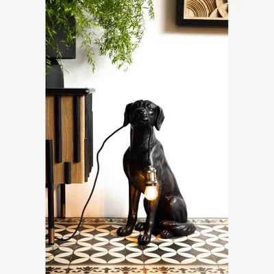 Rockett St George Black Dog Floor Lamp