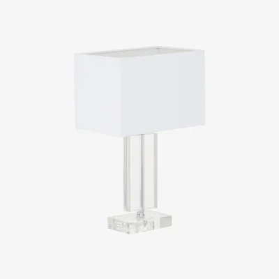 The Range Helma Rectangular Table Lamp - Silver