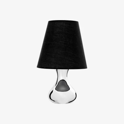 The Range Nell Black Fabric Shade Table Lamp - Black