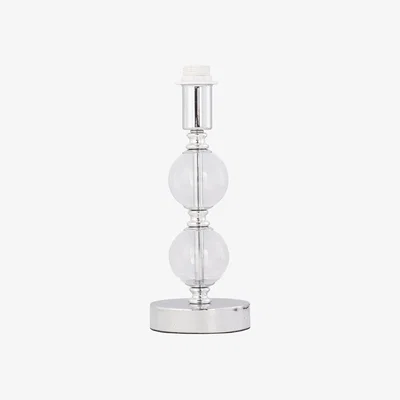 The Range Clove Base Only Table Lamp - Polished Chrome Plate With Clear Acrylic Detail