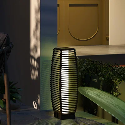 The Range Auto OnOff LED Lights Solar Floor Lamp - Brown