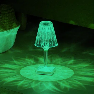 The Range Lifeideas Crystal Effect Table Lamp with Remote Control - Clear
