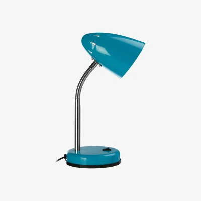 The Range Flexi Blue Gloss Desk Lamp