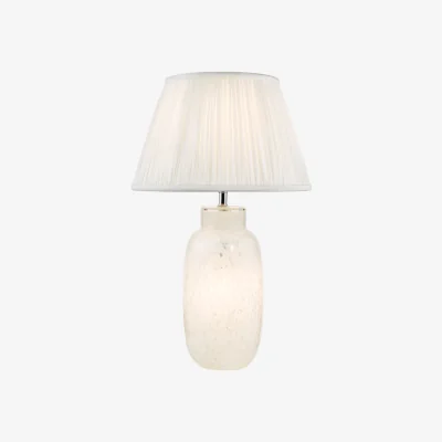 The Range Ileana Table Lamp White Confetti Glass