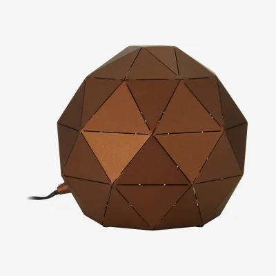 The Range Mateo Coffee Finish Table Lamp - Gold