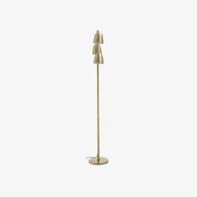 The Range Newton Brass Finish Floor Lamp - Gold