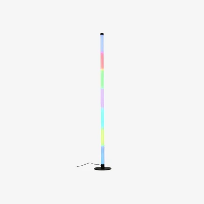 The Range RGBIC Smart Floor Lamp Music Sync Colour Changing Neon Light Stick - USB Plug in - Black / No - Black