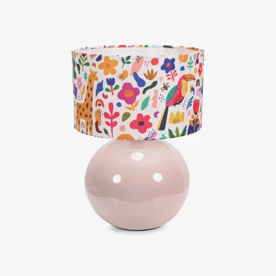 The Range Bosco Stone Table Lamp Jungle Shade - Stone / Bulb Included