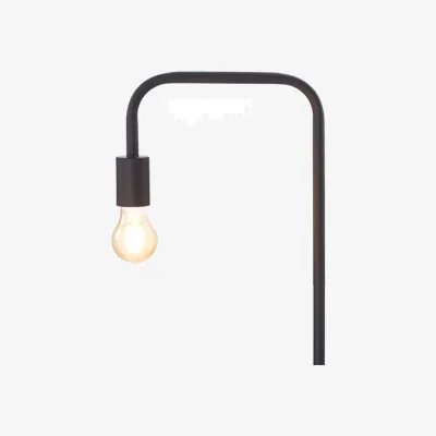 The Range CGC CAITLIN Matt Black Curved Metal Floor Lamp - Matt Black