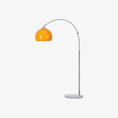 The Range Modern Arched Floor Lamp - Orange