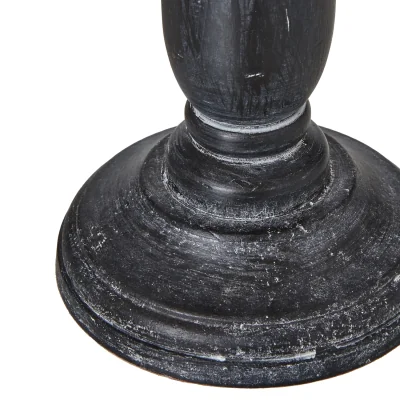 The Range Ravenna Column Table Lamp With Linen Shade - Grey