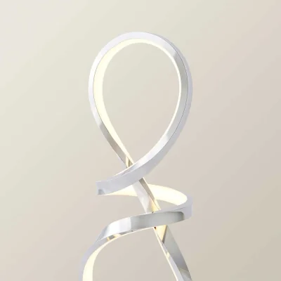The Range Infinity Swirl Integrated LED Touch Dimmer Table Lamp - Chrome