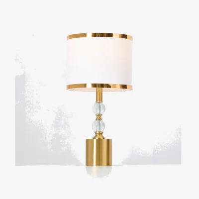 The Range 7W Elegant Table Lamp with Gold Base - Gold & White