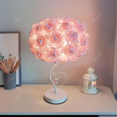 The Range Bedside Atmosphere Rose Flower Table Lamp - Pink