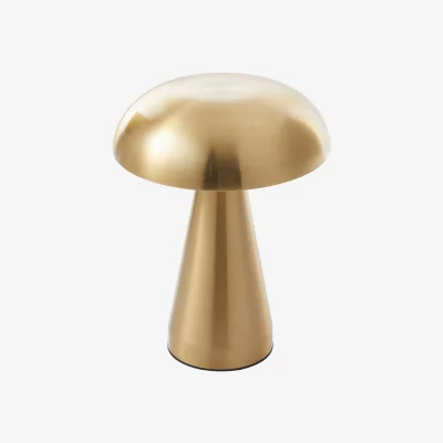The Range Dimmable Mushroom Shaped Table Lamp - Silver