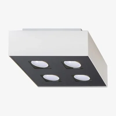 The Range Ceiling lamp MONO 4 white - White black