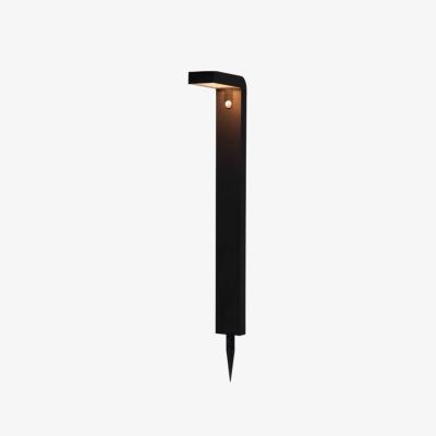 The Range Eglo Baracconi Black Outdoor Spike Floor Light - black