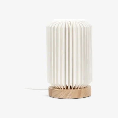 The Range Maja Pleated Table Lamp - White