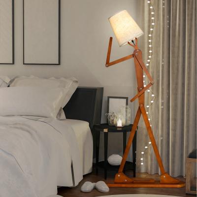 The Range Tall Floor Lamp Humanoid Light Fixture - Brown