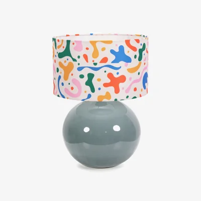 The Range Bosco Eucalyptus Table Lamp Abstract Shade - Eucalyptus / Bulb Not Included